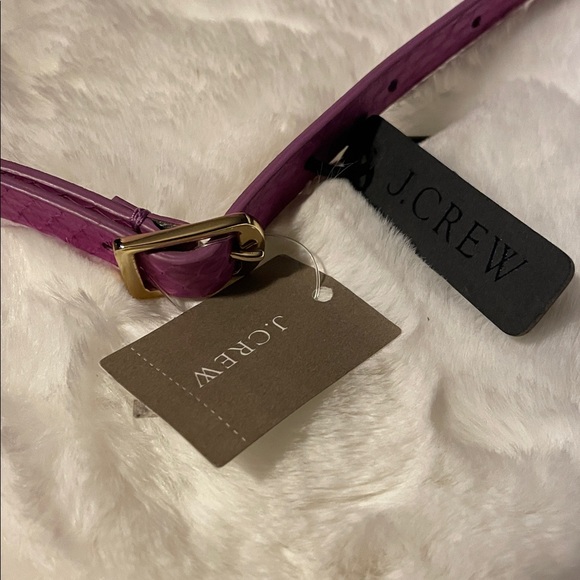 J. Crew Women's Vibrant Purple Belt - Picture 2 of 6